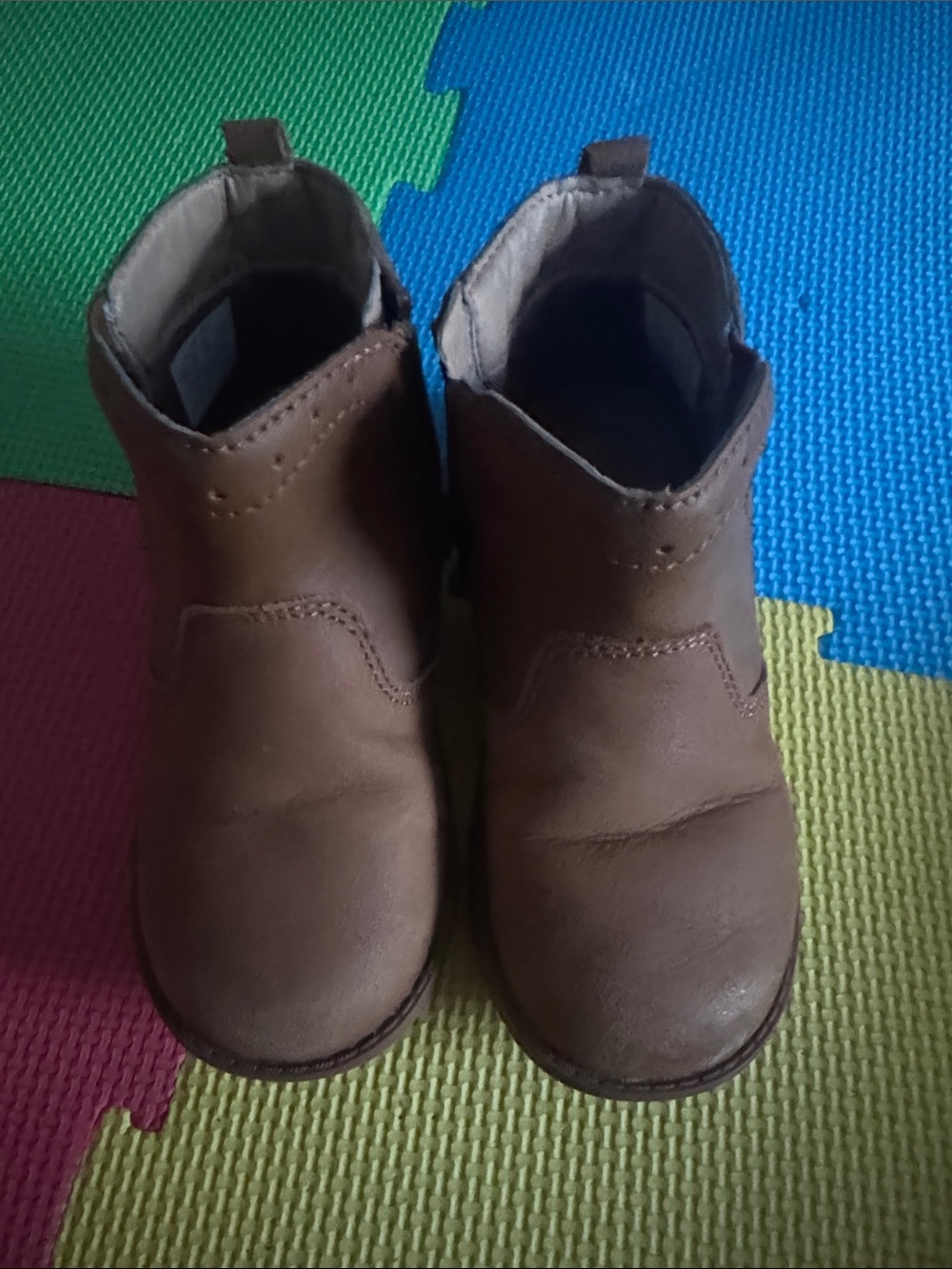 Stride Rite Toddler Tan Leather Ankle Boots